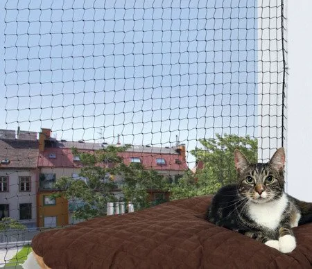 Trixie cat protective net, black, 8 × 3 m